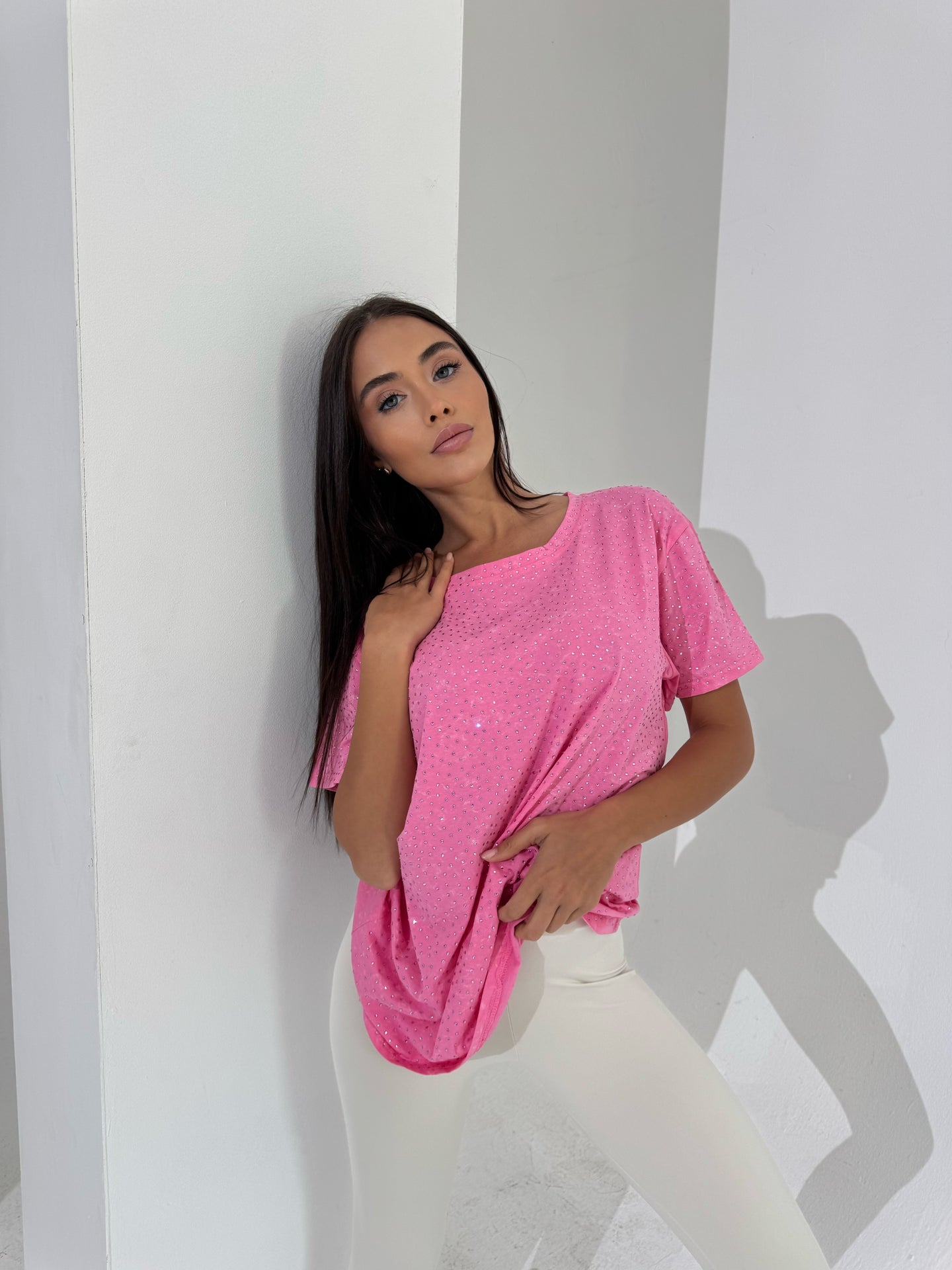 Тениска Shiny Pink