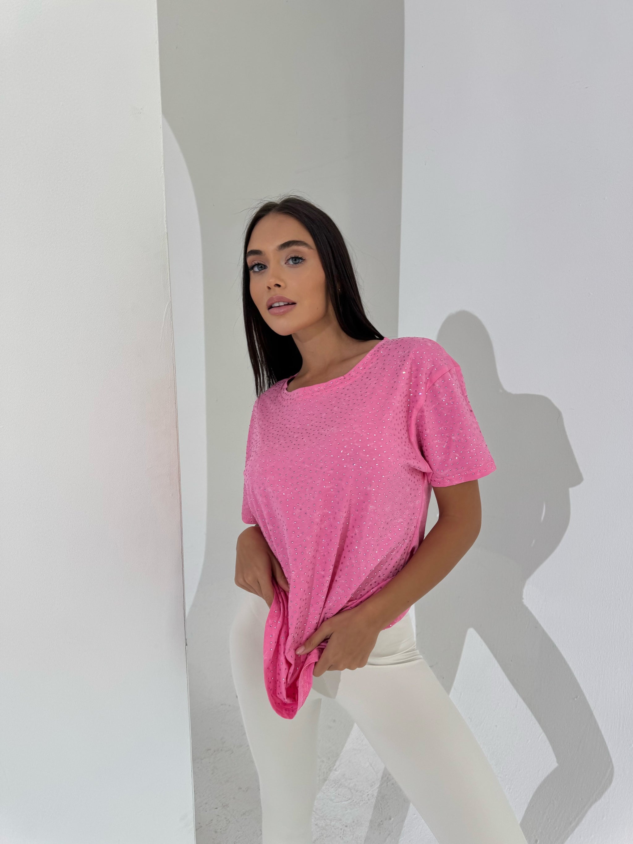 Тениска Shiny Pink