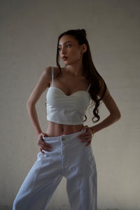 Дънки Rebel White