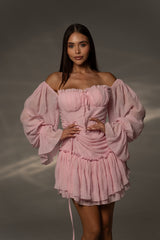 Рокля Belle Blush Pink