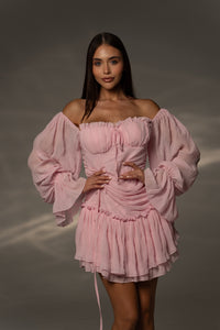 Рокля Belle Blush Pink