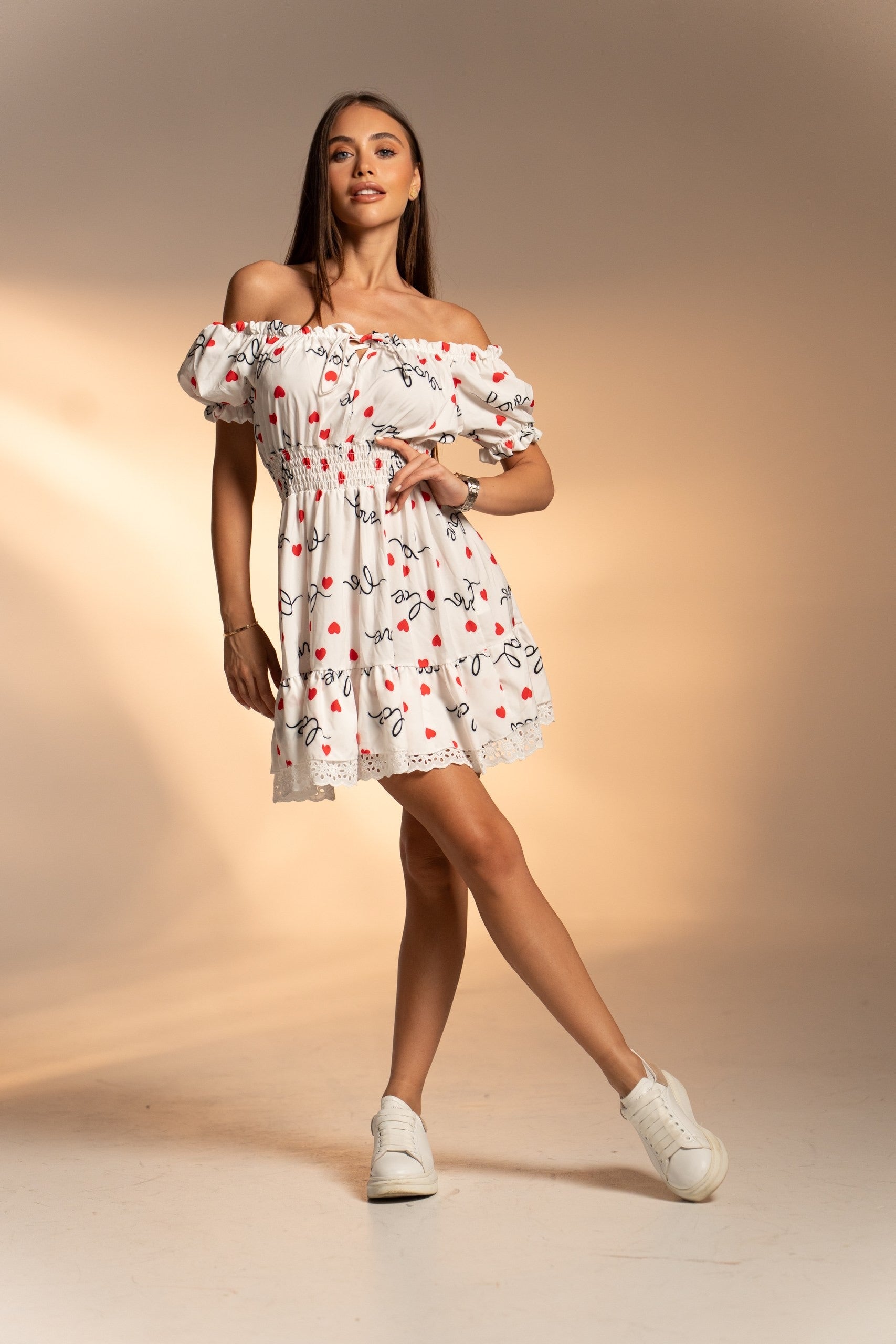 Рокля Love Notes White