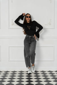 Дънки Theory Graphite