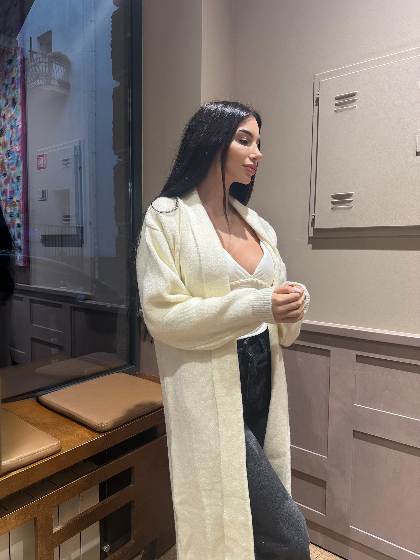 Жилетка Chunky Knit Ecru