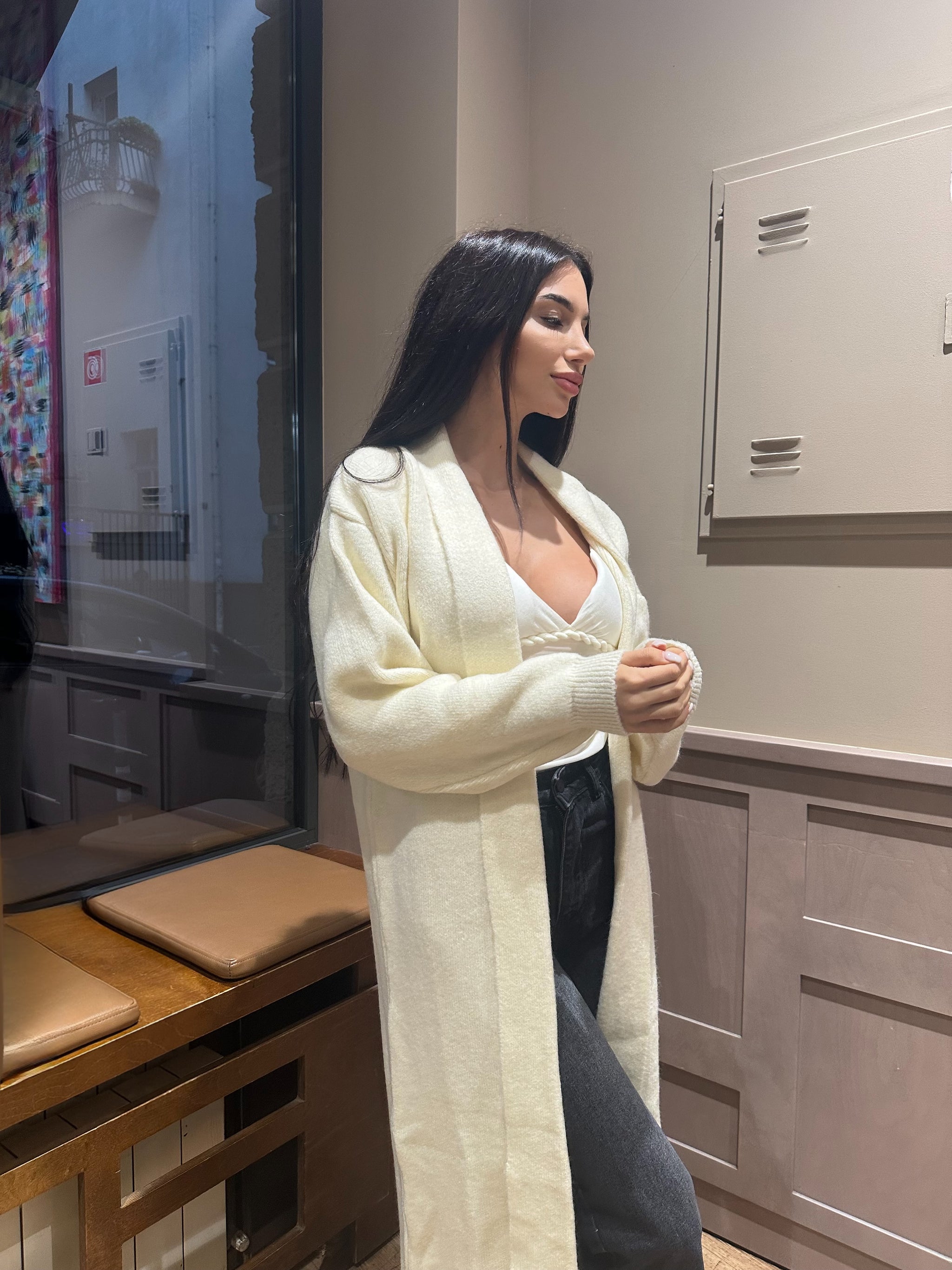 Жилетка Chunky Knit Ecru