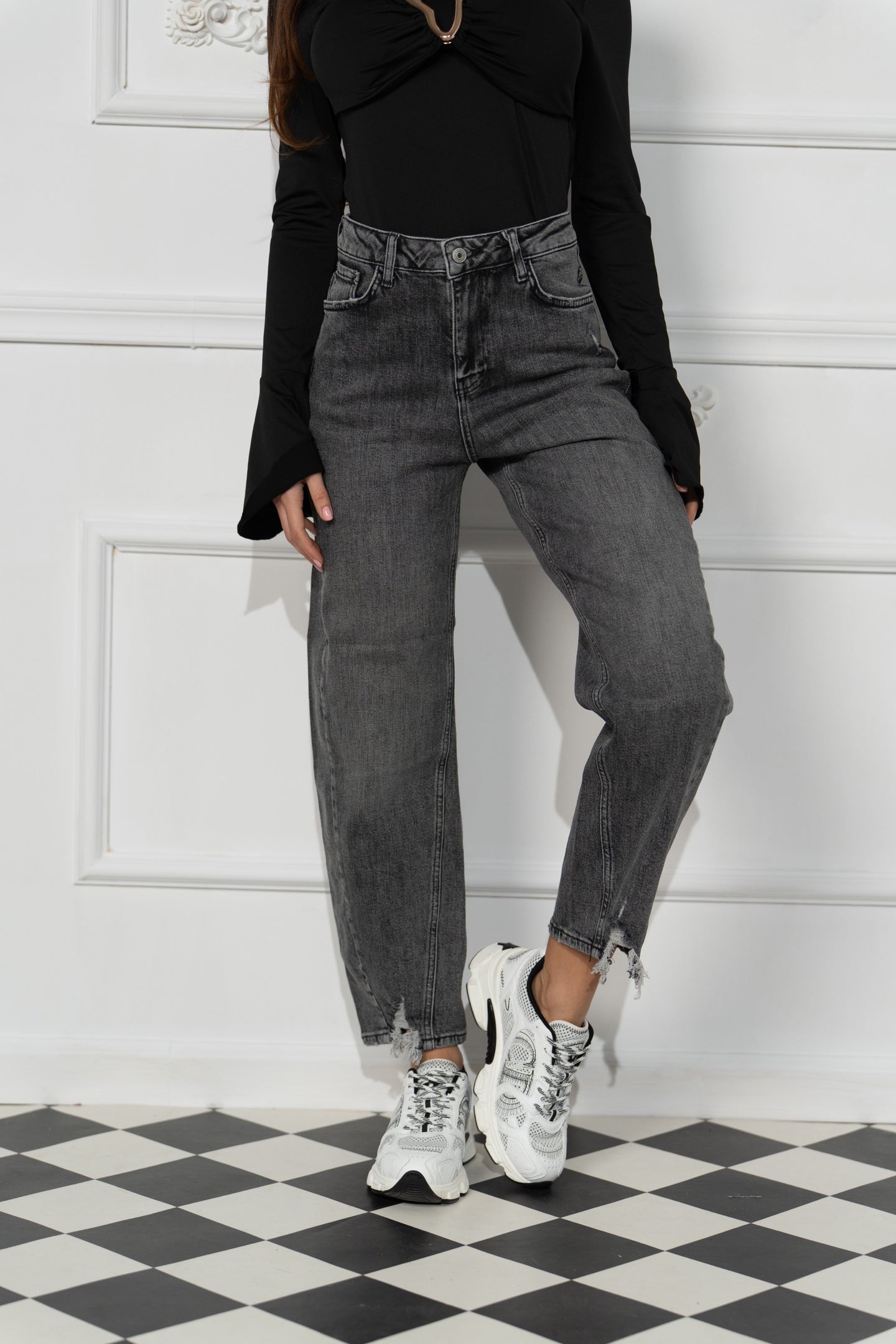 Дънки Theory Graphite