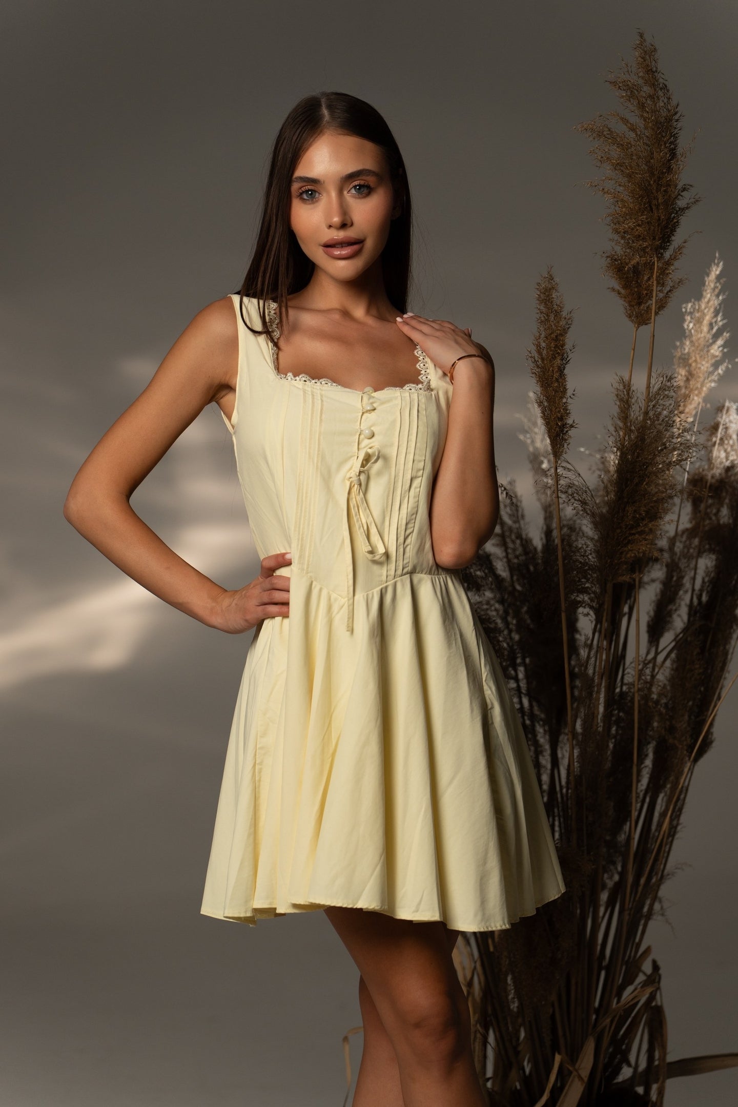 Рокля Vivienne Butter Yellow