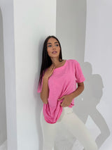 Тениска Shiny Pink