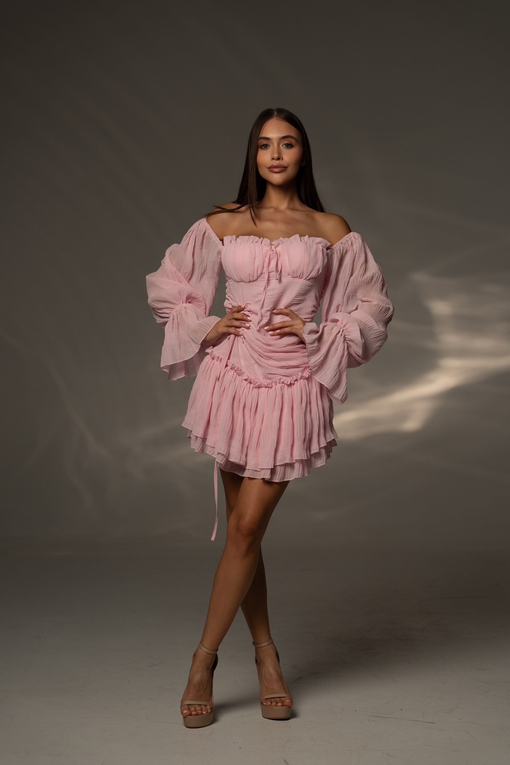 Рокля Belle Blush Pink