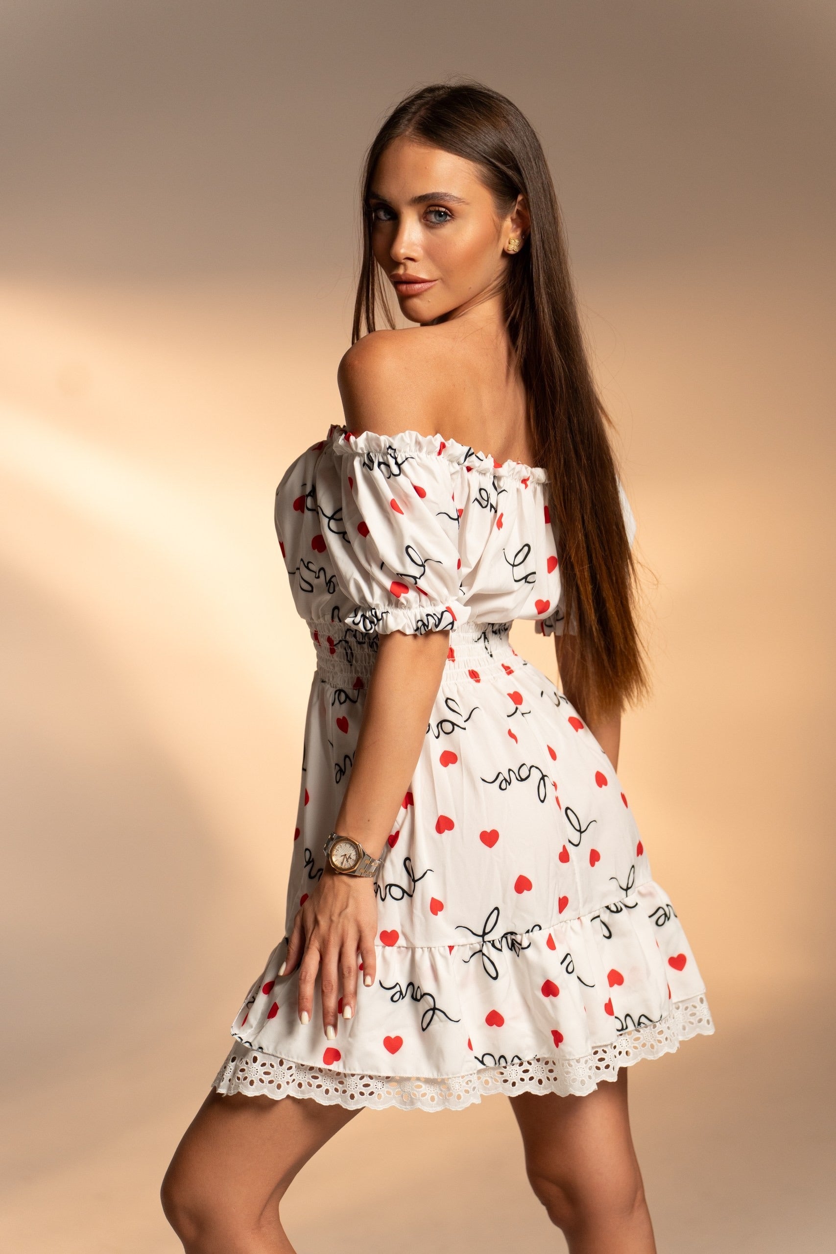 Рокля Love Notes White