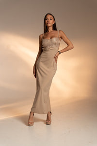 Рокля Zafira Beige