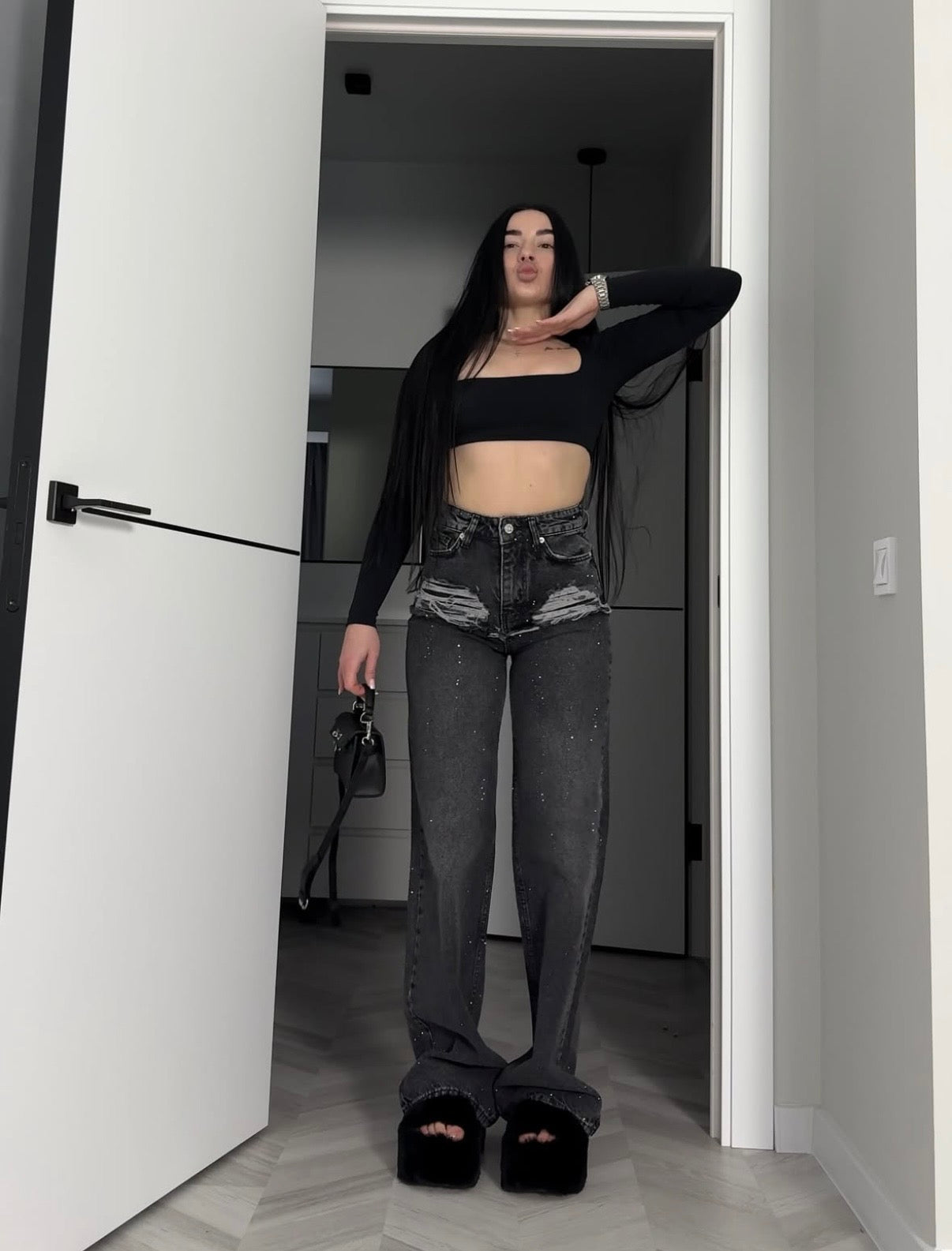 Дънки Chic Glow Graphite