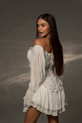 Рокля Belle Milky White