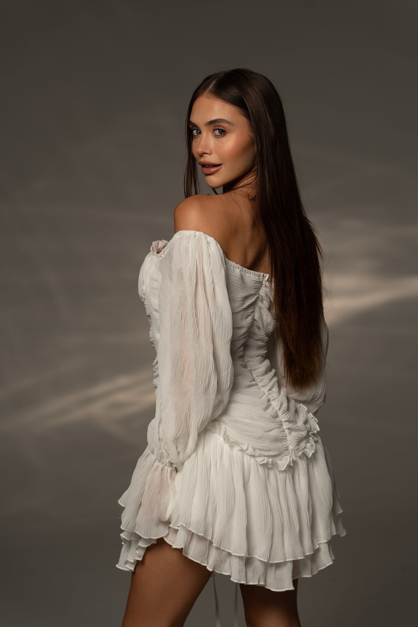Рокля Belle Milky White