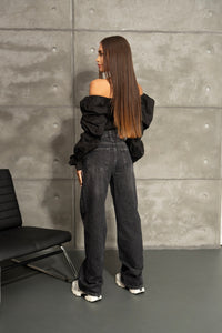 Дънки Chic Washed Black