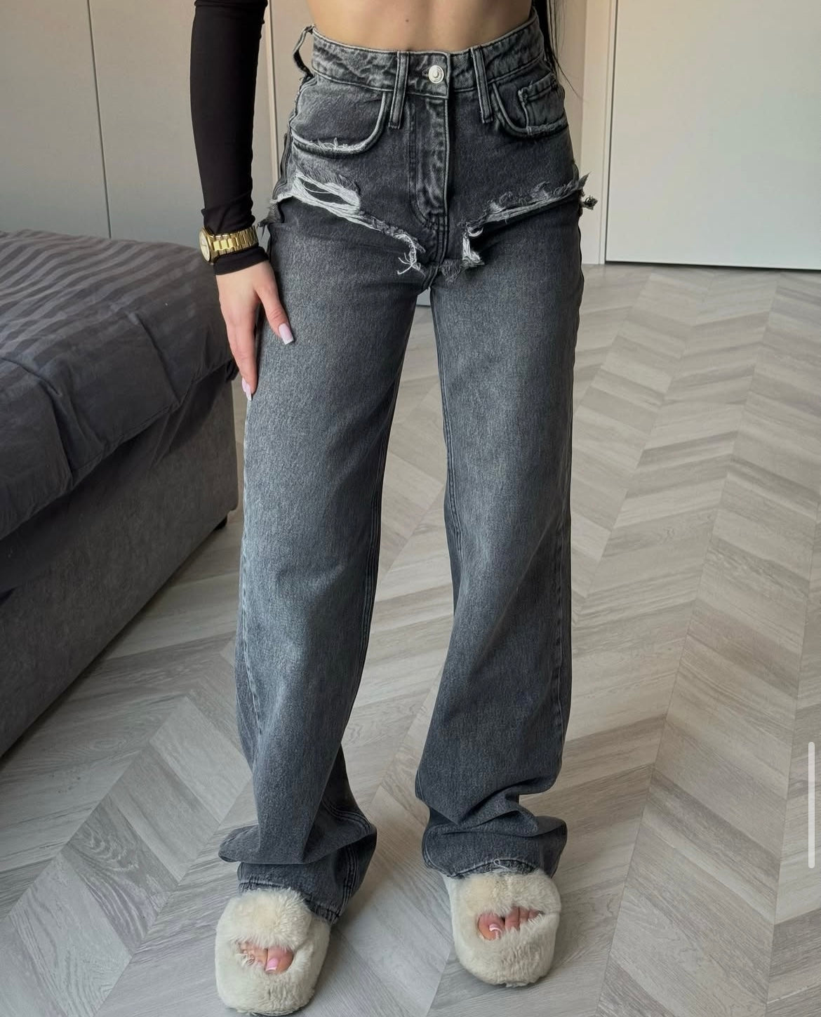 Дънки Chic Smoked Grey