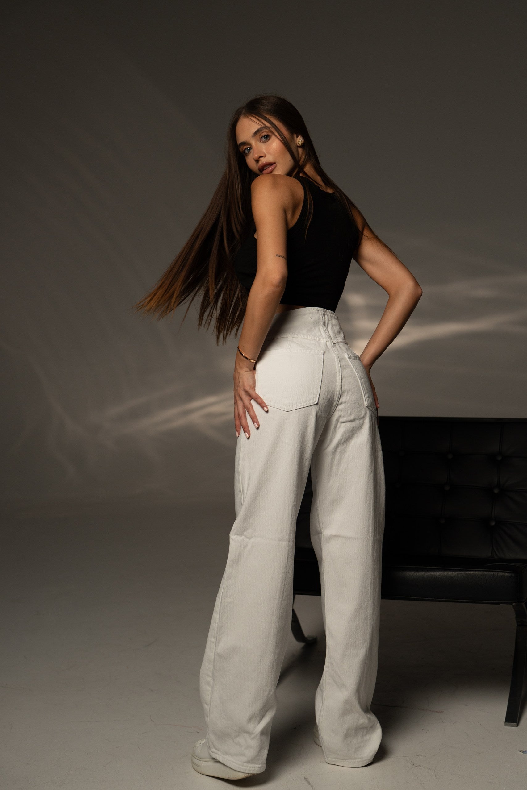 Дънки Rebel White