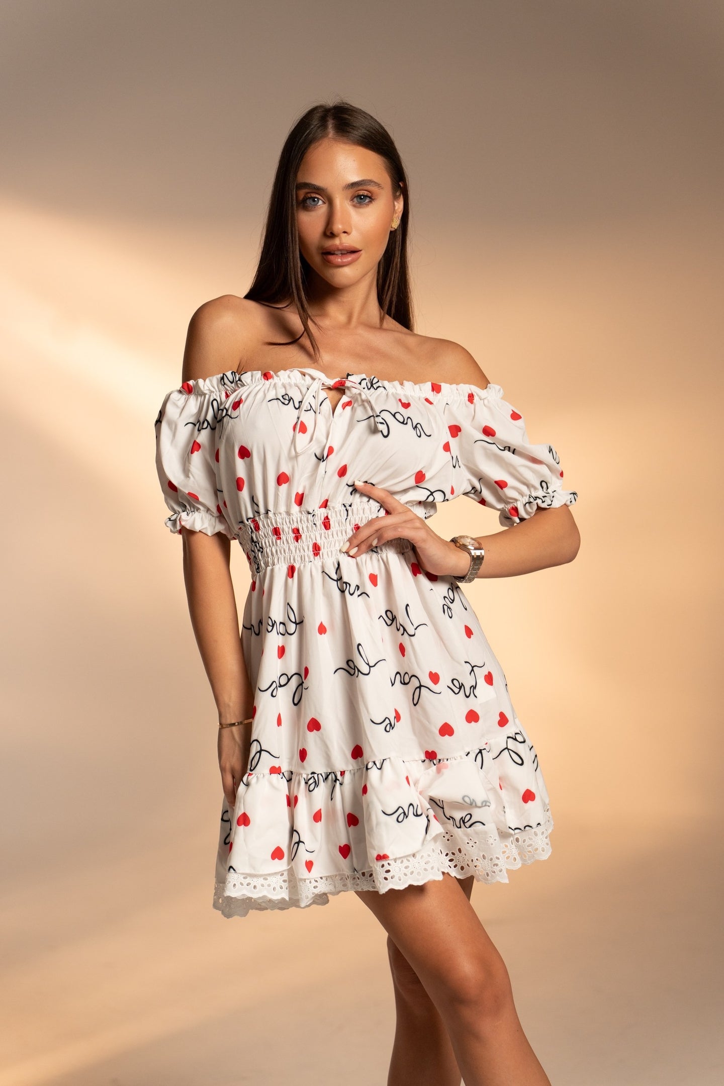Рокля Love Notes White