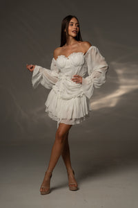 Рокля Belle Milky White