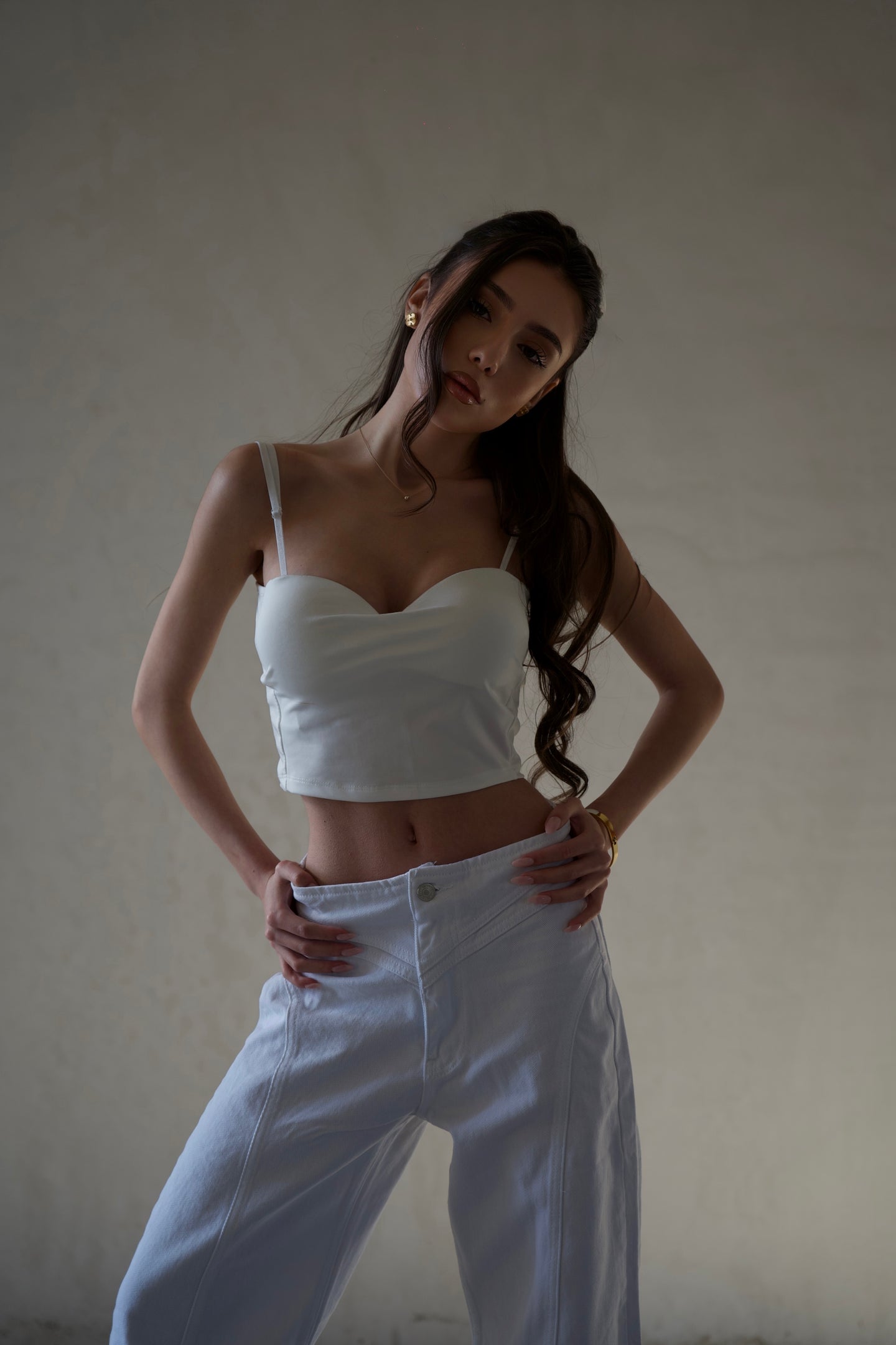 Дънки Rebel White