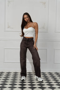 Дънки Luxe Glow Brown