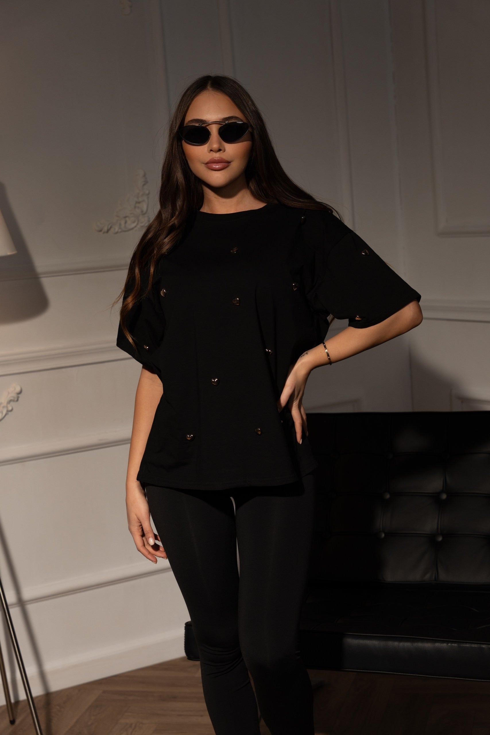 Тениска Blush Deep Black