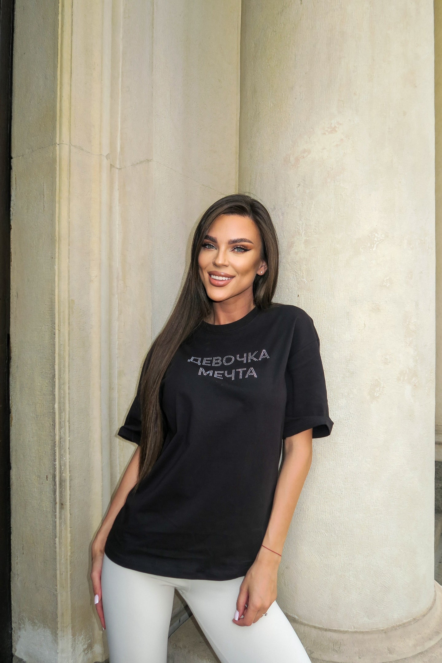 Тениска Dream Girl Black