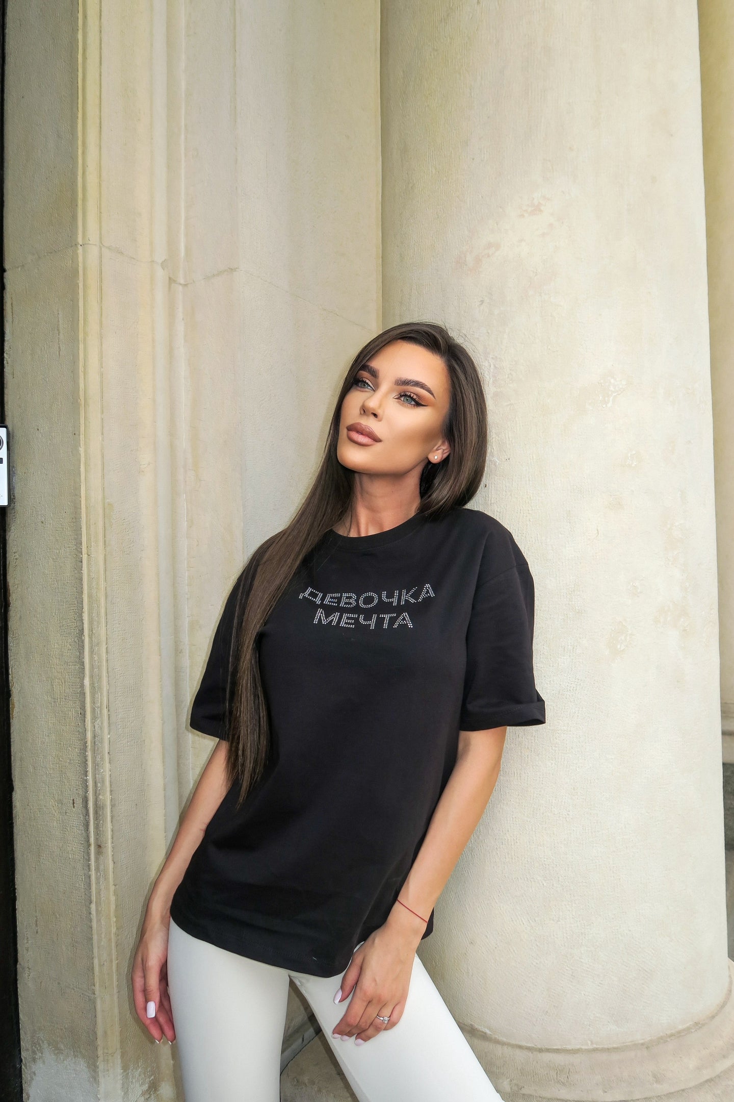 Тениска Dream Girl Black