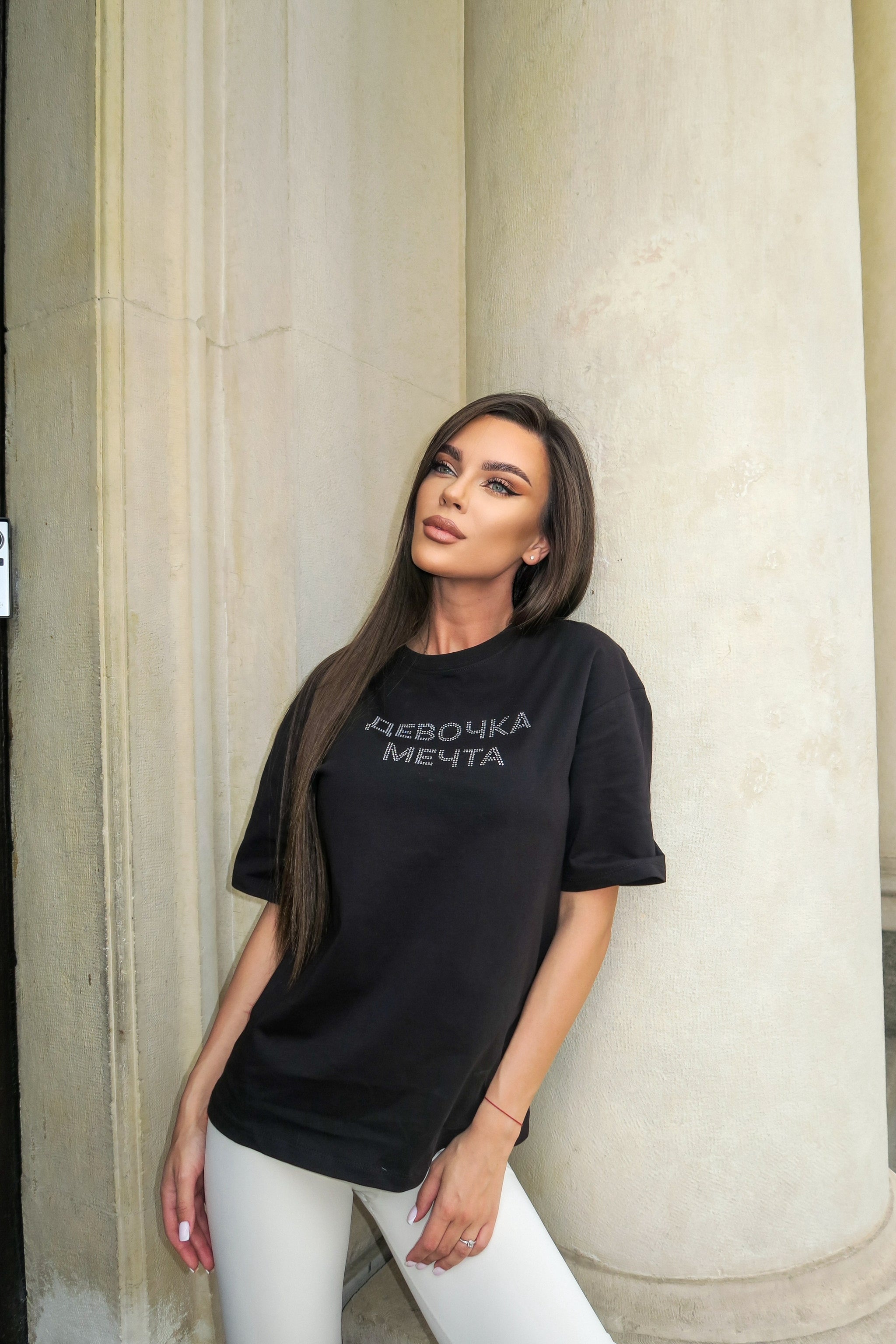 Тениска Dream Girl Black
